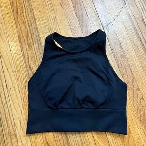 Lululemon Sports Bra Womens 6 Ebb to Train Bra High Neck Medium Support Black